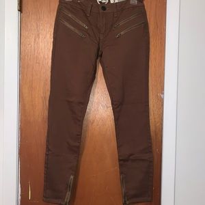 Brown stretch jeans